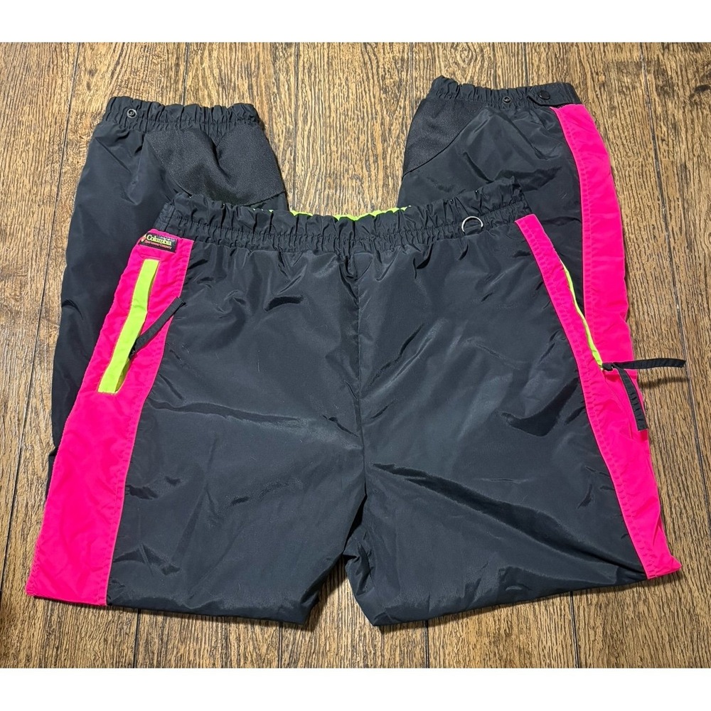 Vintage Columbia Bugaboo Neon Ski Jacket/Pants 3 In 1 Multicolor 90s Womens L/XL - Picture 7 of 9